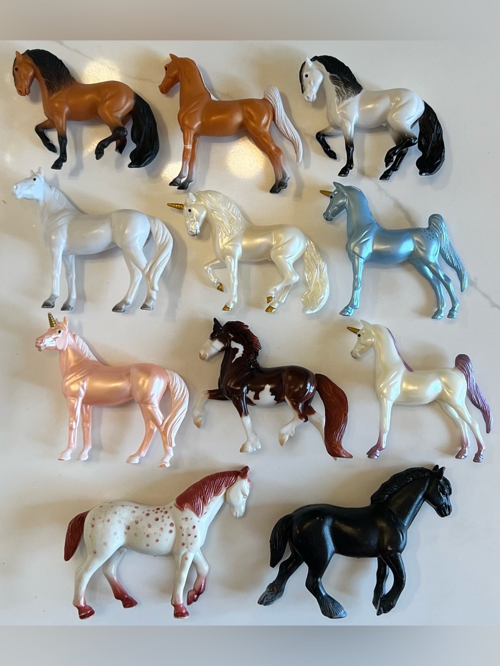 2 Vintage Funrise Horses /  5 Breyer Horses / 4 Breyer Unicorns
